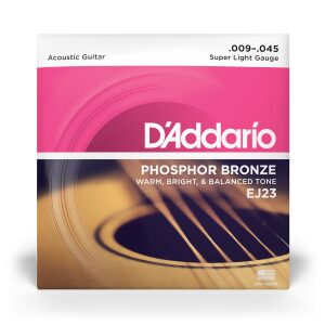 D'Addario Phosphor Bronze Acoustic Guitar Strings |  9-45 Super Light