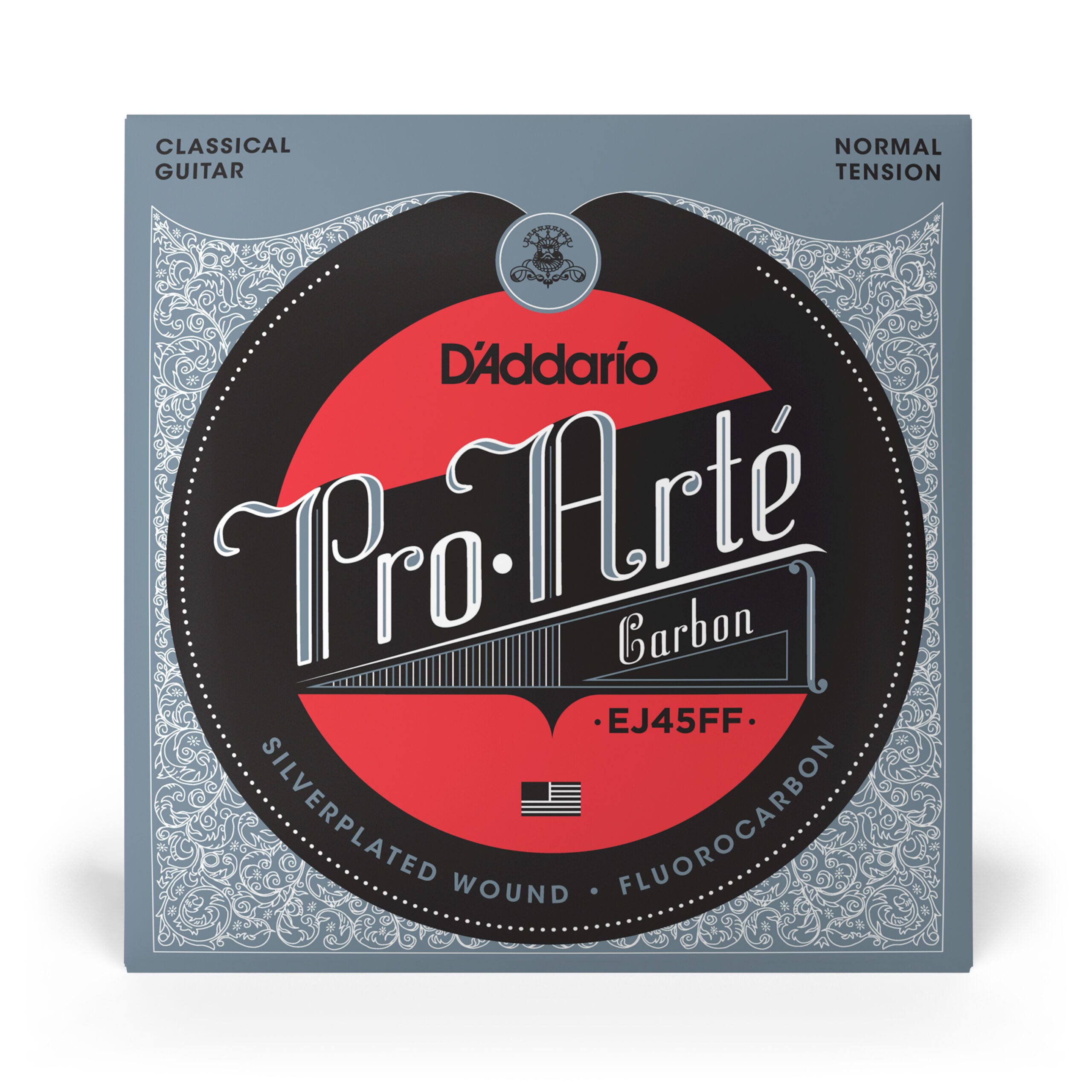 D'Addario EJ45FF Pro-Arte Carbon Classical Guitar Strings, Dynacore Basses, Normal Tension