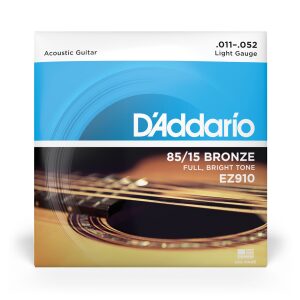D'Addario EZ910 85/15 Bronze Acoustic Guitar Strings | Light, 11-52