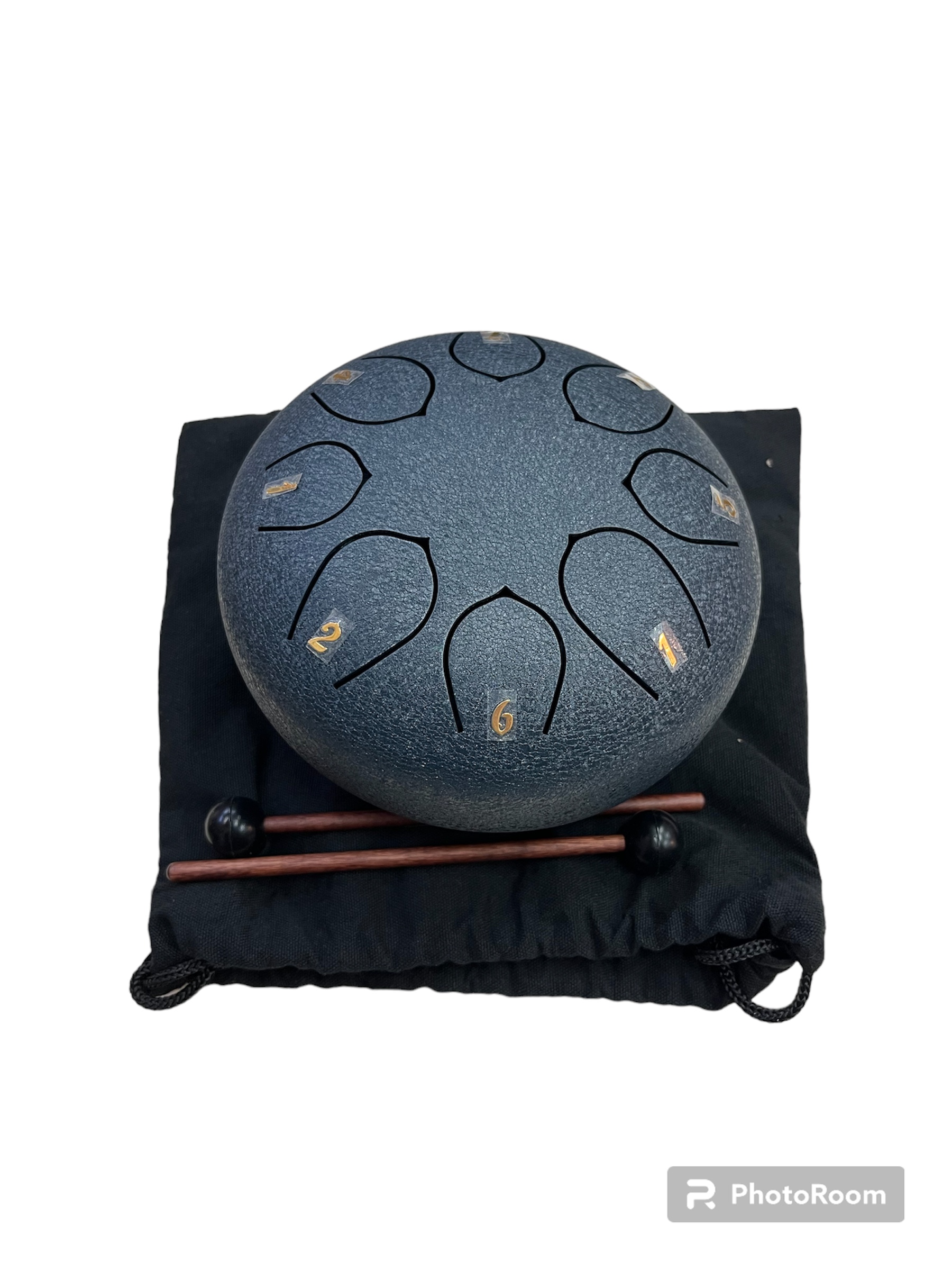 8-Tone Steel Tongue Drum - Dark Blue