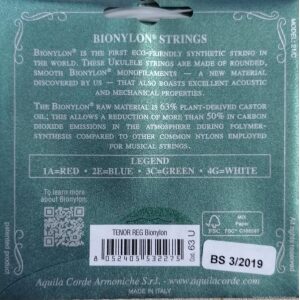 Aquila Bionylon Tenor Ukulele strings Regular - Image 2