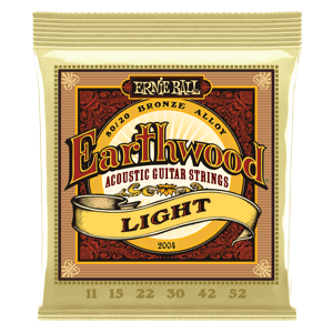 EARTHWOOD LIGHT 80/20 BRONZE ACOUSTIC GUITAR STRINGS - 11-52 GAUGE