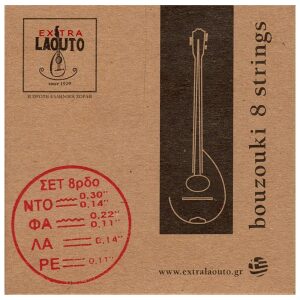 Extra Laouto Set 6-Χορδου Μπουζουκιού-0.11 | Χορδές για Τρίχορδο Μπουζούκι - Image 2