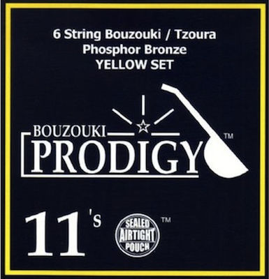 PRODIGY Yellow Phosphor Bronze 6-String Bouzouki Set / Round-0.11